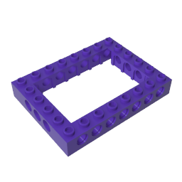 Gobricks,Technic Brick 6 x 8 with Open Center 4 x 6,32532,32532a,32532b,16233