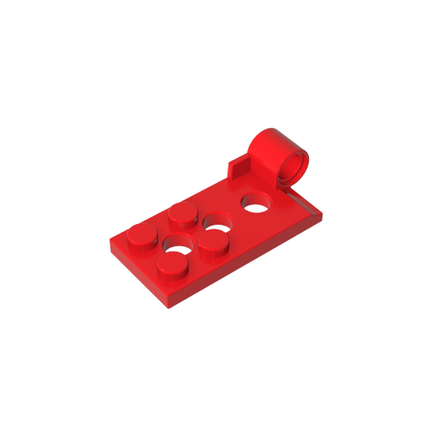 Gobricks,Hinge Plate 2 x 4 with Pin Hole - Bottom,98285,43056