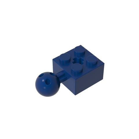 Gobricks,Technic Brick Modified 2 x 2 with Ball and Axle Hole, with 6 Holes in Ball,57909,57909b,57909a