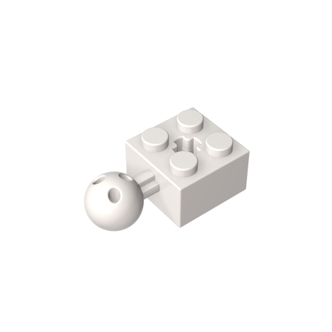 Gobricks,Technic Brick Modified 2 x 2 with Ball and Axle Hole, with 6 Holes in Ball,57909,57909b,57909a