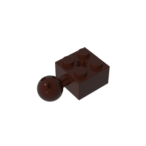 Gobricks,Technic Brick Modified 2 x 2 with Ball and Axle Hole, with 6 Holes in Ball,57909,57909b,57909a