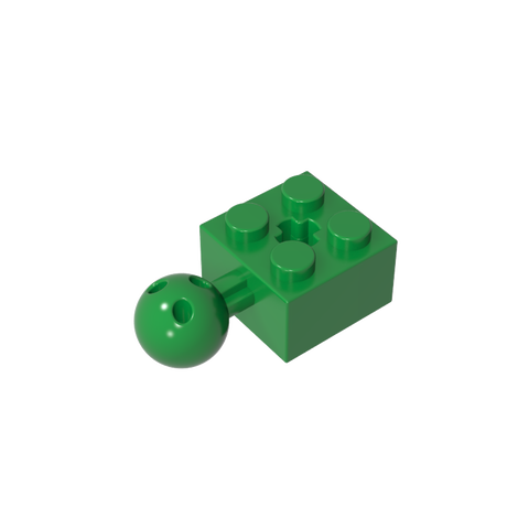 Gobricks,Technic Brick Modified 2 x 2 with Ball and Axle Hole, with 6 Holes in Ball,57909,57909b,57909a