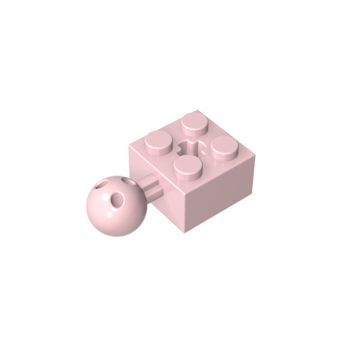 Gobricks,Technic Brick Modified 2 x 2 with Ball and Axle Hole, with 6 Holes in Ball,57909,57909b,57909a