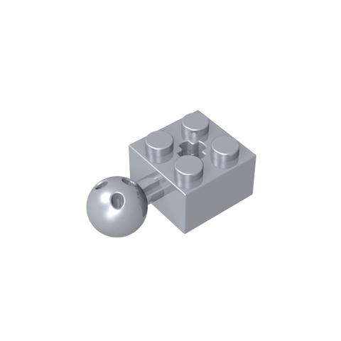 Gobricks,Technic Brick Modified 2 x 2 with Ball and Axle Hole, with 6 Holes in Ball,57909,57909b,57909a