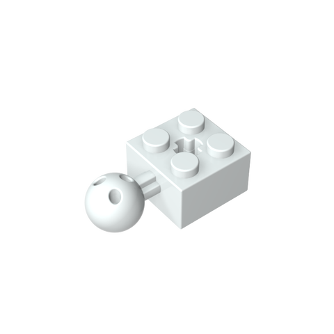 Gobricks,Technic Brick Modified 2 x 2 with Ball and Axle Hole, with 6 Holes in Ball,57909,57909b,57909a
