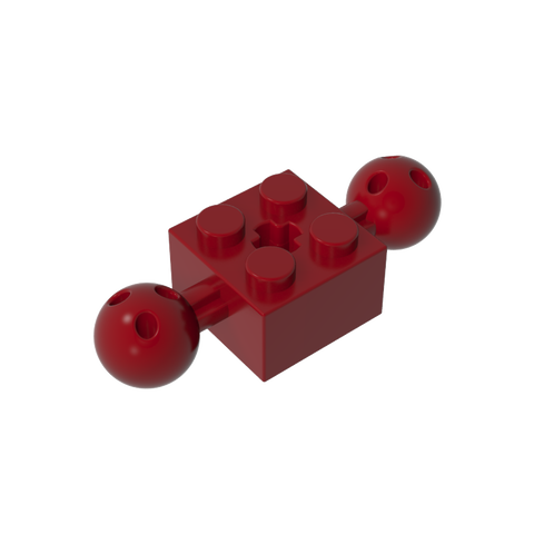 Gobricks,Technic Brick Special 2 x 2 with 10.2mm Balls with Holes and Axle Hole,17114,57908