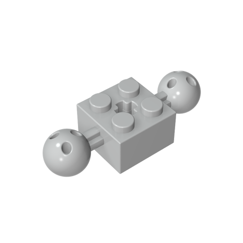 Gobricks,Technic Brick Special 2 x 2 with 10.2mm Balls with Holes and Axle Hole,17114,57908