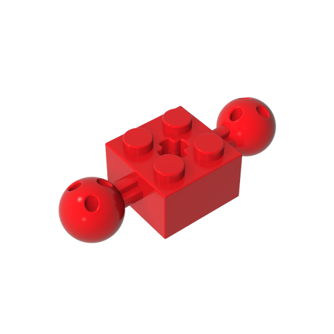 Gobricks,Technic Brick Special 2 x 2 with 10.2mm Balls with Holes and Axle Hole,17114,57908