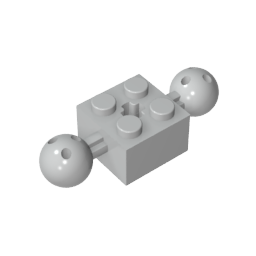 Technic Brick Special 2 x 2 with 10.2mm Balls with Holes and Axle Hole,17114