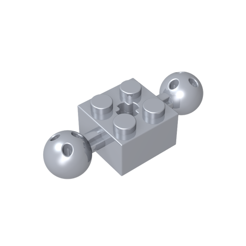 Gobricks,Technic Brick Special 2 x 2 with 10.2mm Balls with Holes and Axle Hole,17114,57908
