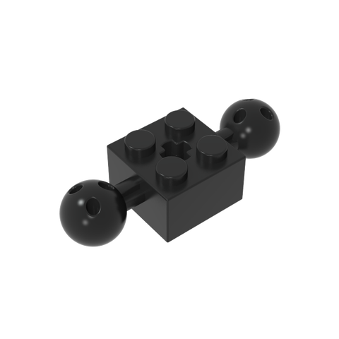 Gobricks,Technic Brick Special 2 x 2 with 10.2mm Balls with Holes and Axle Hole,17114,57908