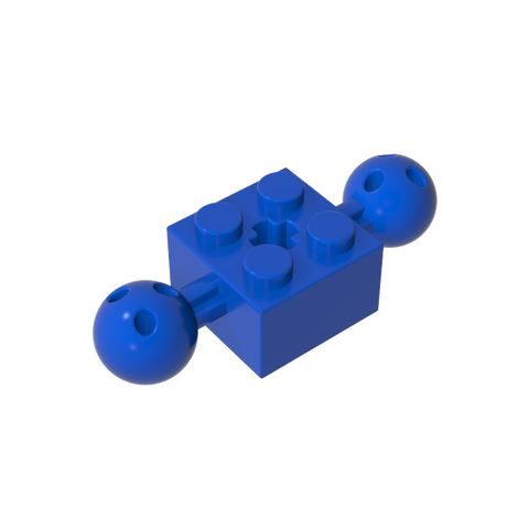 Gobricks,Technic Brick Special 2 x 2 with 10.2mm Balls with Holes and Axle Hole,17114,57908