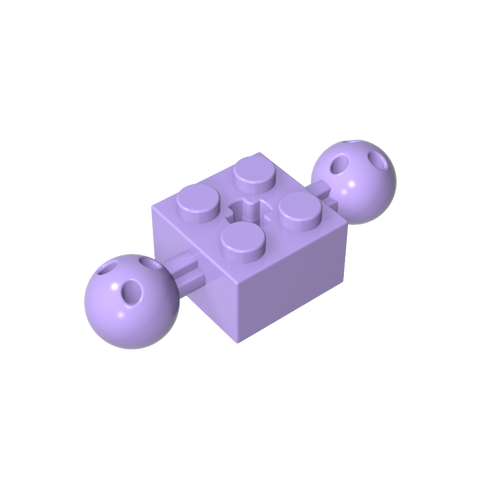 Gobricks,Technic Brick Special 2 x 2 with 10.2mm Balls with Holes and Axle Hole,17114,57908