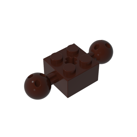 Gobricks,Technic Brick Special 2 x 2 with 10.2mm Balls with Holes and Axle Hole,17114,57908