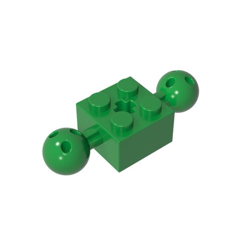 Gobricks,Technic Brick Special 2 x 2 with 10.2mm Balls with Holes and Axle Hole,17114,57908