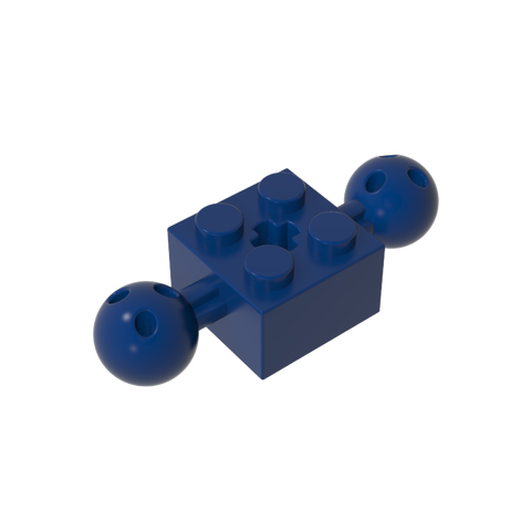 Gobricks,Technic Brick Special 2 x 2 with 10.2mm Balls with Holes and Axle Hole,17114,57908