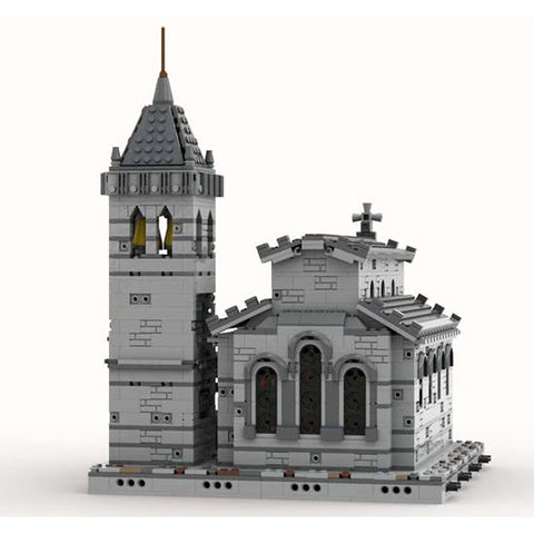 (Gobricks version)MOC-33985 Medieval Church - modular