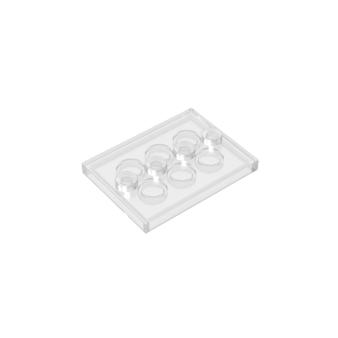 Gobricks,Plate Special 3 x 4 with 1 x 4 Center Studs [Plain],88646,17836