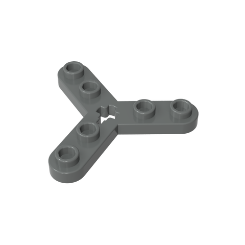 Gobricks,Technic Plate Rotor 3 Blade with Smooth Ends and 6 Studs (Propeller),32125,51138