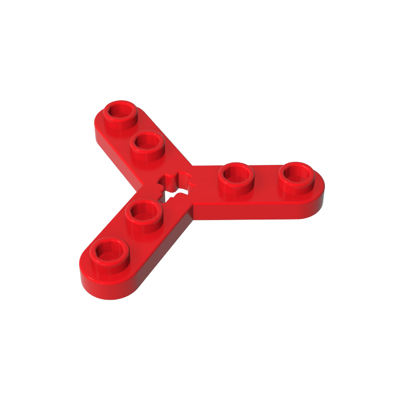Gobricks,Technic Plate Rotor 3 Blade with Smooth Ends and 6 Studs (Propeller),32125,51138