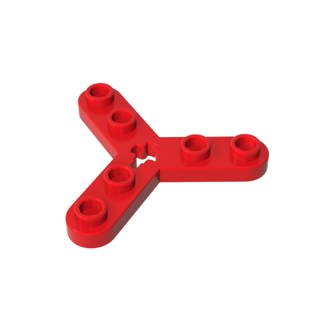 Gobricks,Technic Plate Rotor 3 Blade with Smooth Ends and 6 Studs (Propeller),32125,51138