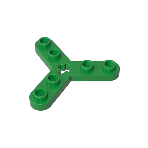 Gobricks,Technic Plate Rotor 3 Blade with Smooth Ends and 6 Studs (Propeller),32125,51138