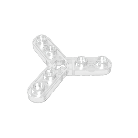 Gobricks,Technic Plate Rotor 3 Blade with Smooth Ends and 6 Studs (Propeller),32125,51138