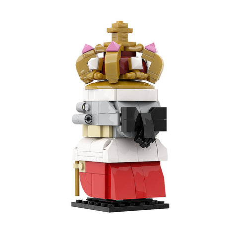 (Gobricks version) 231pcs MOC-136828 King George III Brickheadz