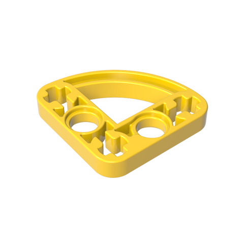 Gobricks,Technic Beam 3 x 3 L-Shape with Quarter Ellipse Thin,32249,65125