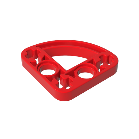 Gobricks,Technic Beam 3 x 3 L-Shape with Quarter Ellipse Thin,32249,65125
