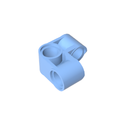 Gobricks,Technic Pin Connector Perpendicular 2 x 2 Bent,44809