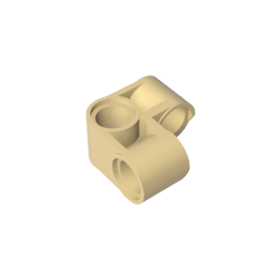 Gobricks,Technic Pin Connector Perpendicular 2 x 2 Bent,44809