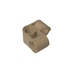 Gobricks,Technic Pin Connector Perpendicular 2 x 2 Bent,44809