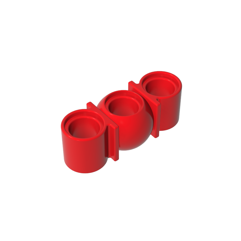 Gobricks,Technic Beam 1 x 3 with Ball Joint in Middle,98577