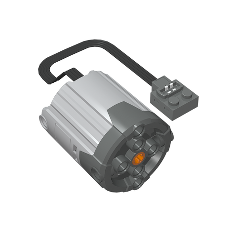 Gobricks,Motor, XL, Power Functions, 6 x 5 x 6, 20cm with Dark Bluish Gray Bottom,58121,59154,59158,58124,2996c01