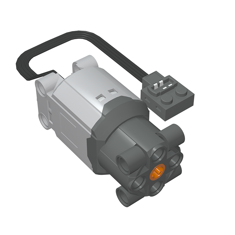 Gobricks,Motor, Large, Power Functions with Dark Bluish Gray Bottom,99499,10095,10089