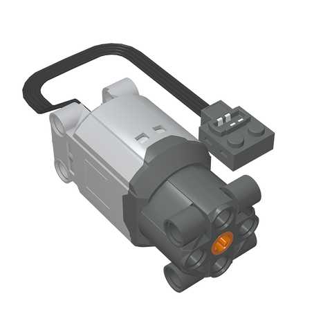 Gobricks,Motor, Large, Power Functions with Dark Bluish Gray Bottom,99499,10095,10089