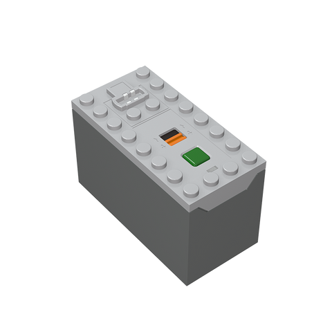 Gobricks,Battery Box, Power Functions, with Dark Bluish Gray Bottom [Non-Rechargeable],64228