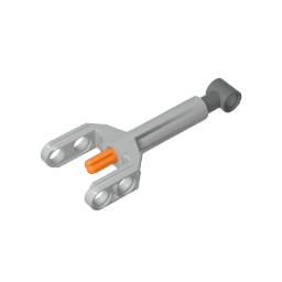 Technic Linear Actuator Mini with Dark Bluish Gray Head and Orange Axle,92693