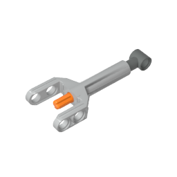 Gobricks,Technic Linear Actuator Mini with Dark Bluish Gray Head and Orange Axle,92693c02,92693,92695,92694,92696