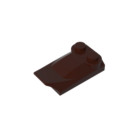 Gobricks,Wedge Curved 2 x 3 x 2/3 Two Studs, Wing End,47456