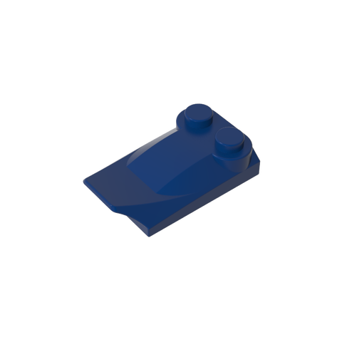 Gobricks,Wedge Curved 2 x 3 x 2/3 Two Studs, Wing End,47456