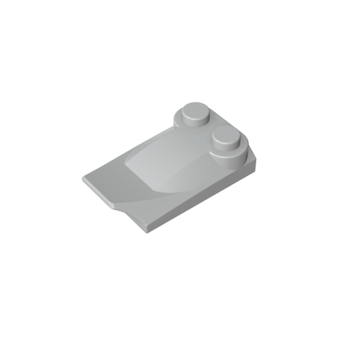 Gobricks,Wedge Curved 2 x 3 x 2/3 Two Studs, Wing End,47456