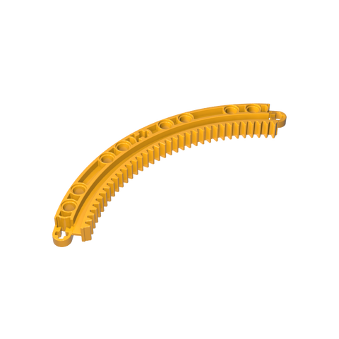 Gobricks,Technic Gear Rack 1/4 Circle 11 x 11, 35 Teeth,24121