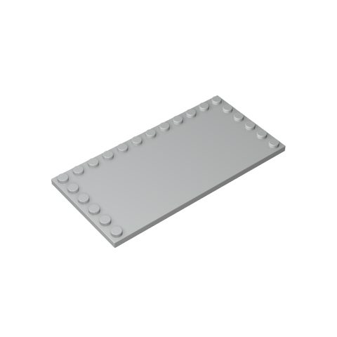 Gobricks,Plate Special 6 x 12 with Studs on 3 Edges,6178