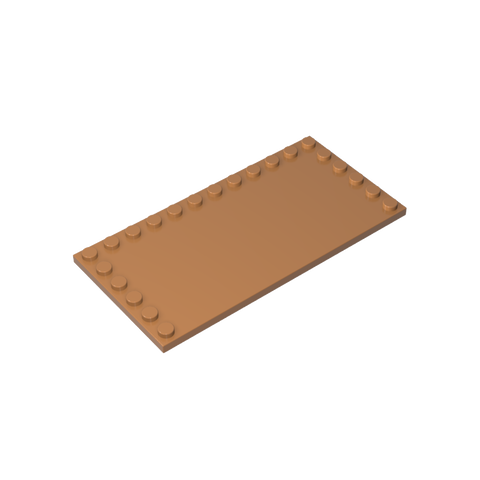 Gobricks,Plate Special 6 x 12 with Studs on 3 Edges,6178