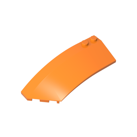 Gobricks,Wedge Curved 8 x 3 x 2 Open Left [Plain],41750