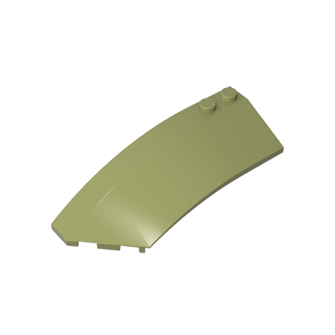 Gobricks,Wedge Curved 8 x 3 x 2 Open Left [Plain],41750
