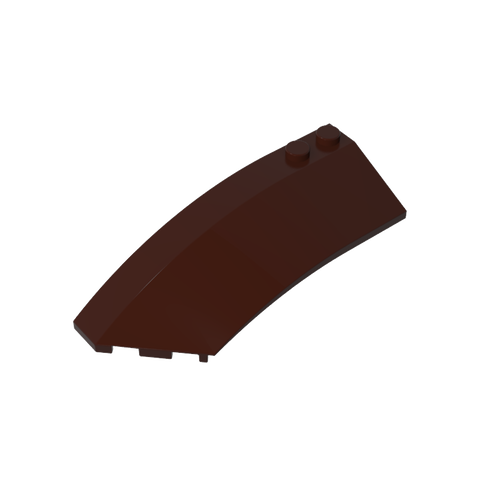 Gobricks,Wedge Curved 8 x 3 x 2 Open Left [Plain],41750