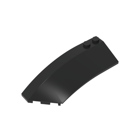 Gobricks,Wedge Curved 8 x 3 x 2 Open Left [Plain],41750
